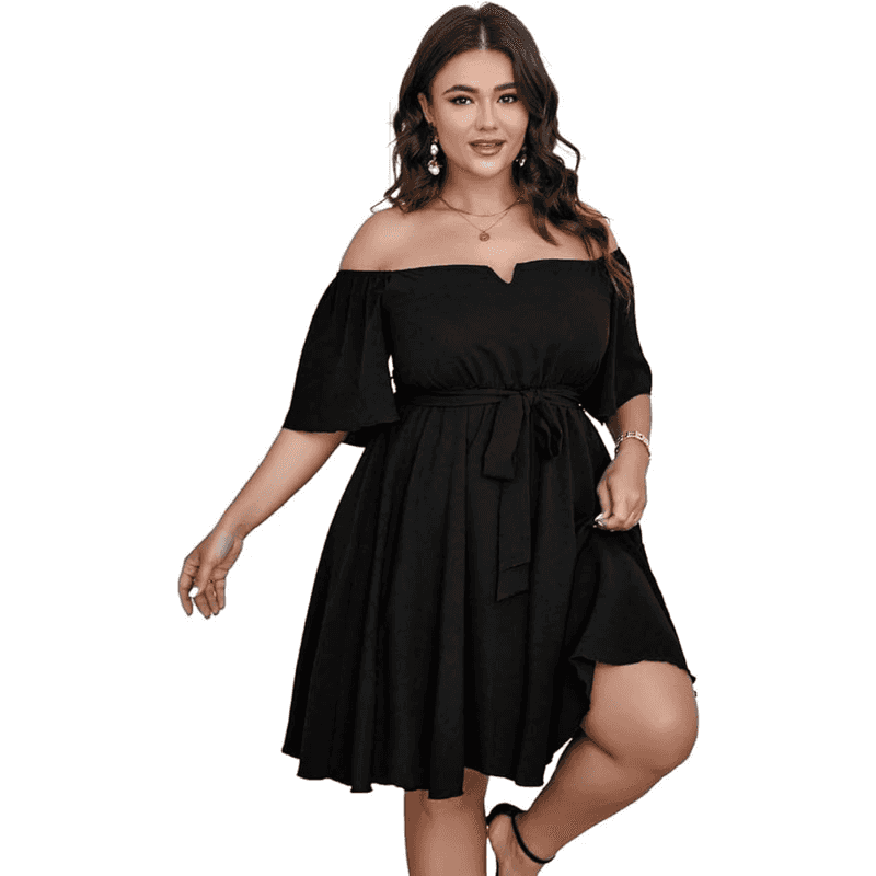 amazon ladies black dresses WIHOLL Summer for Women 2026 Spring Dress Wedding Guest Dress Casual Tshirt Dress Formal Beach Vacation Fashion Clothing Cruise Travel Date Outfits Graduation Midi Dresses S at Women's Clothing Black Dress