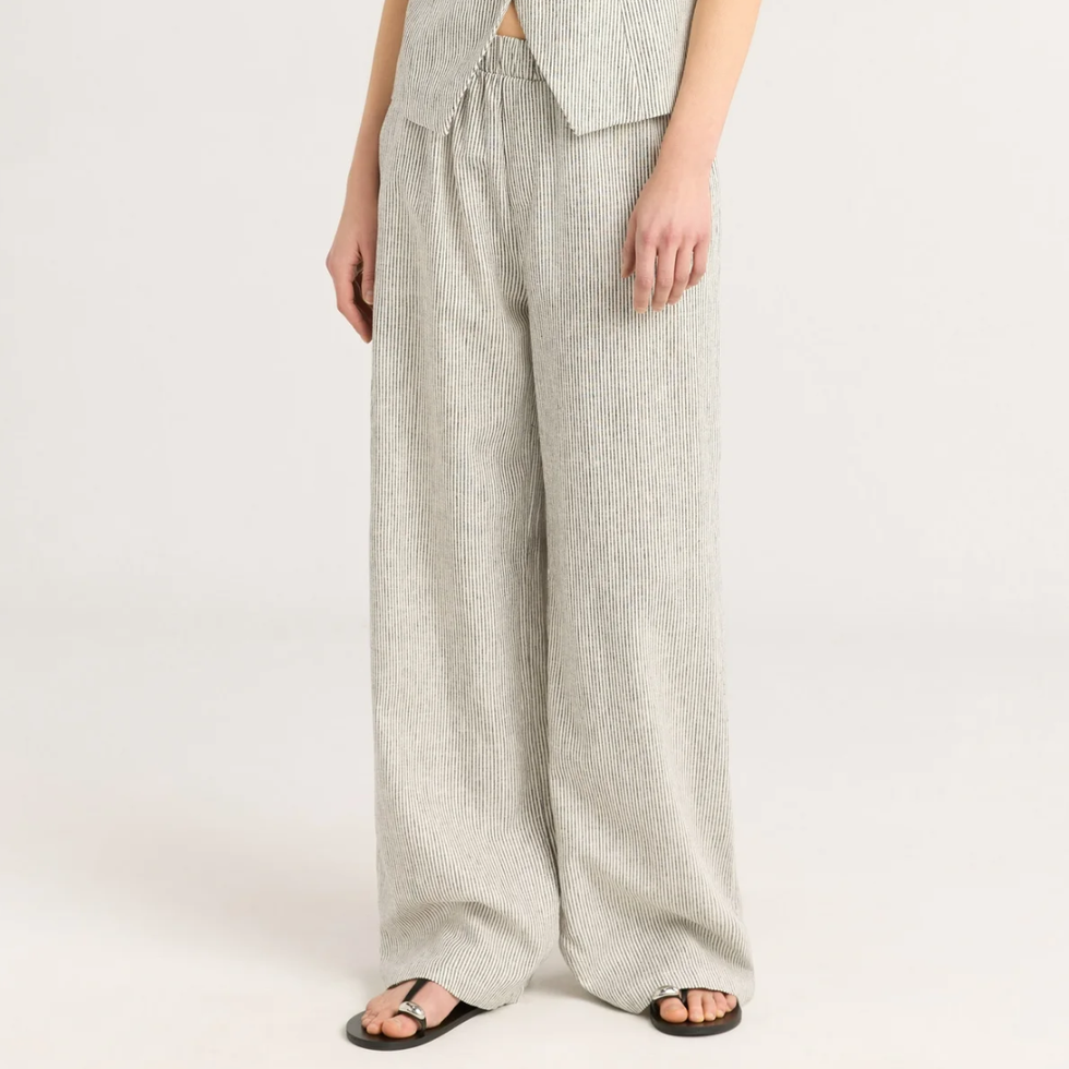 Scoop Linen Blend Wide Leg Pants