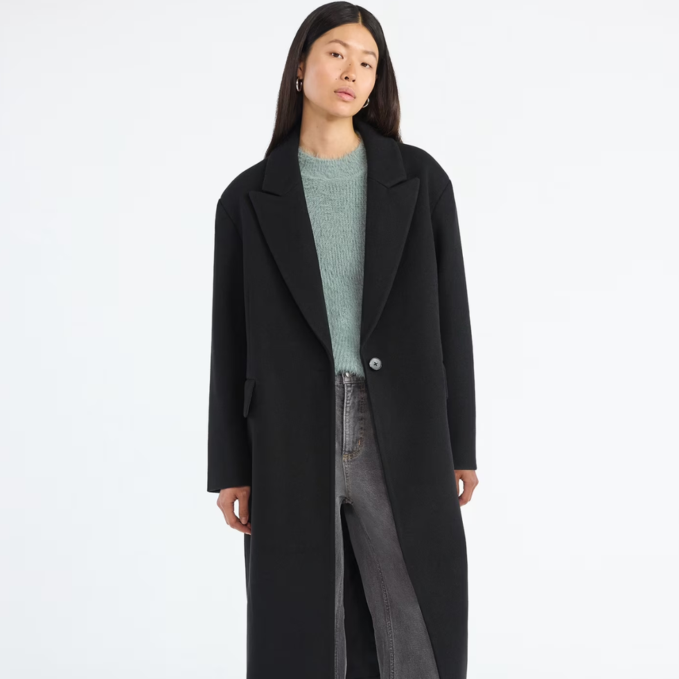 Scoop Oversized Faux Wool Coat