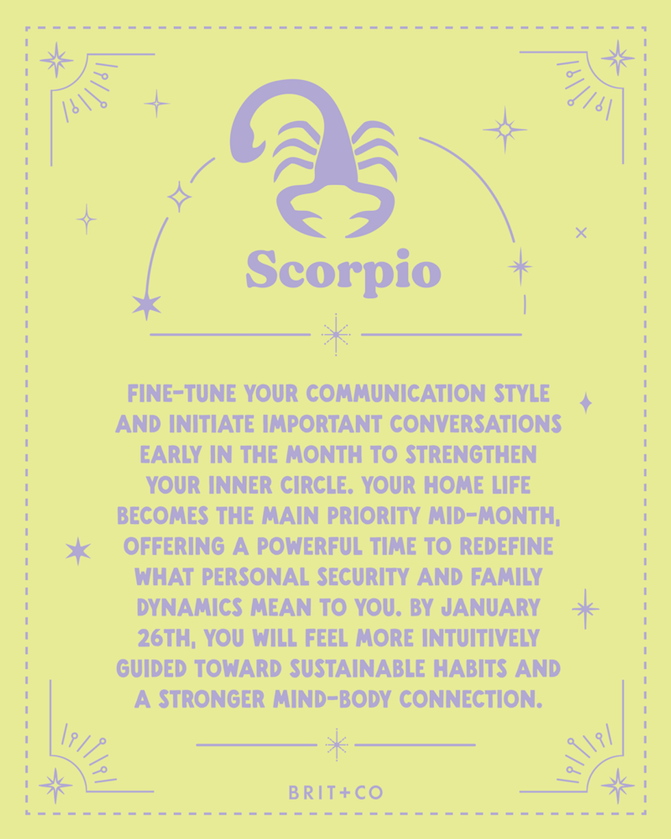 Scorpio January Horoscope 2026