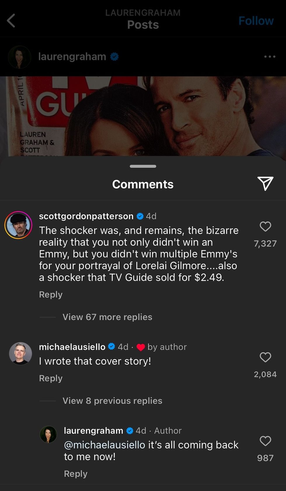 scott patterson lauren graham