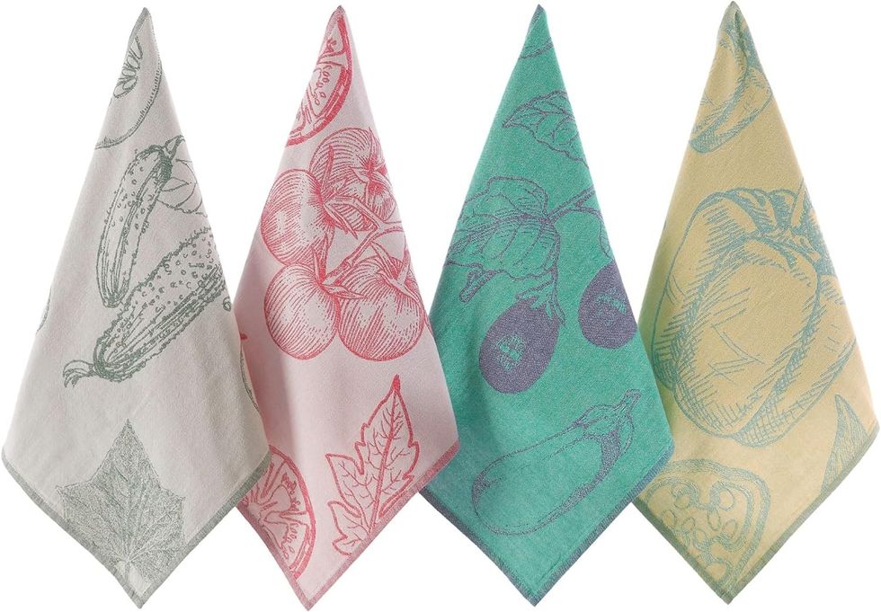 Sea Me At Home Vegetable Themed Tea Towel Set