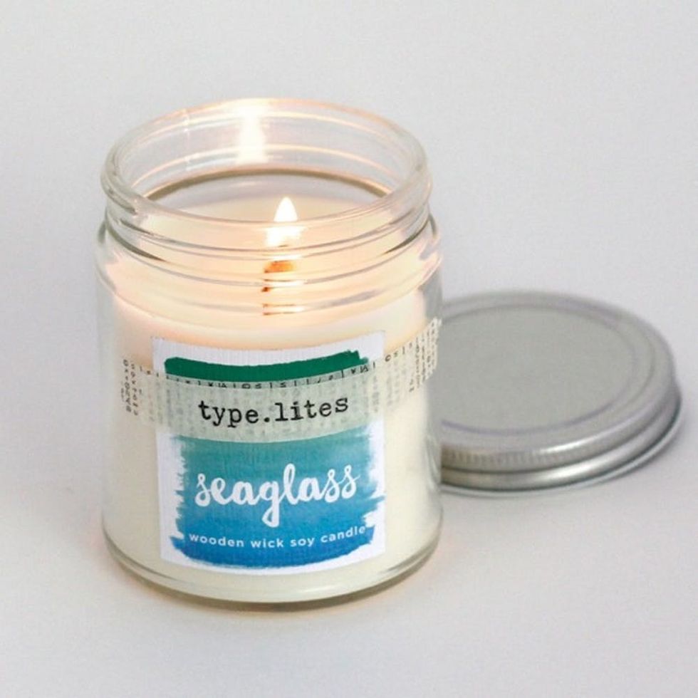 seaglass wooden wick