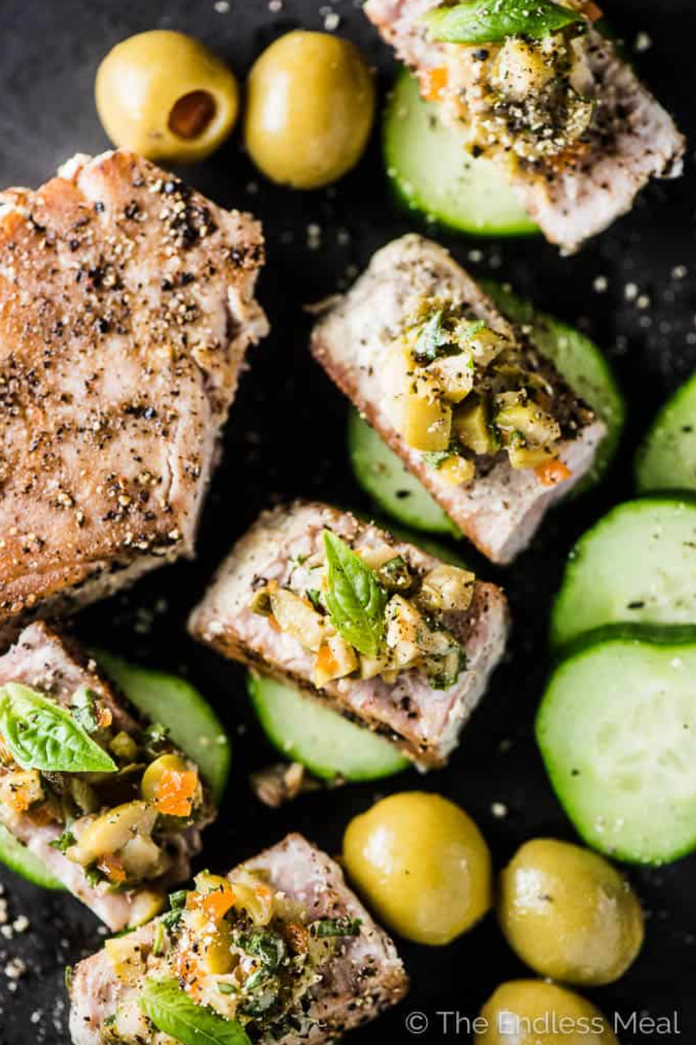 seared tuna appetizer