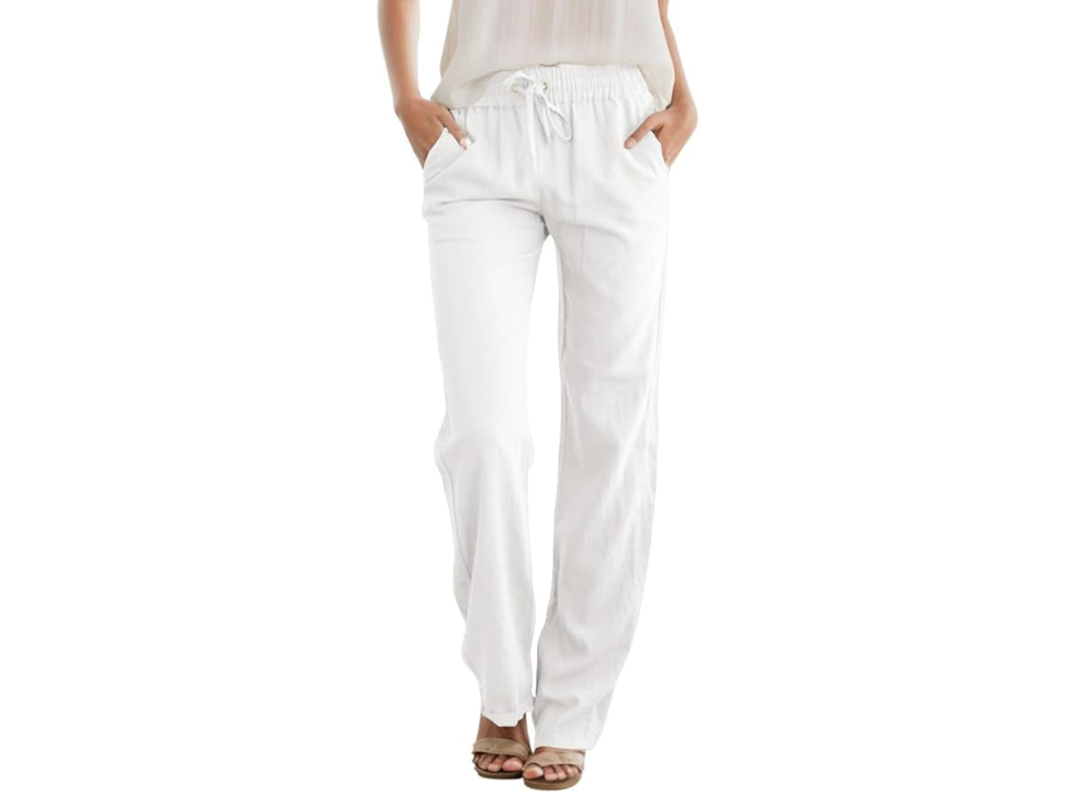 Semaro Casual Linen High Waist Pants