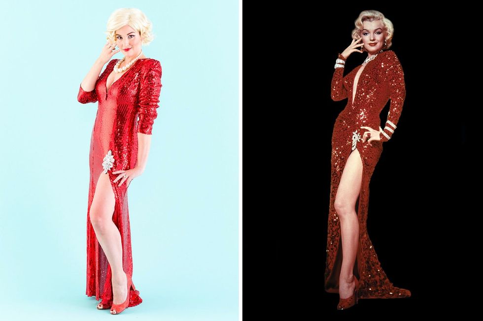 Sequin Marilyn Monroe Halloween Costume