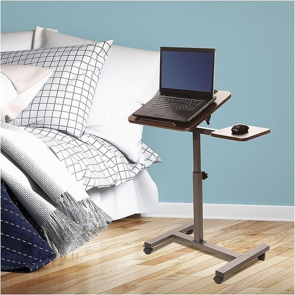 Seville Classics Airlift Mobile Height Adjustable Laptop Stand