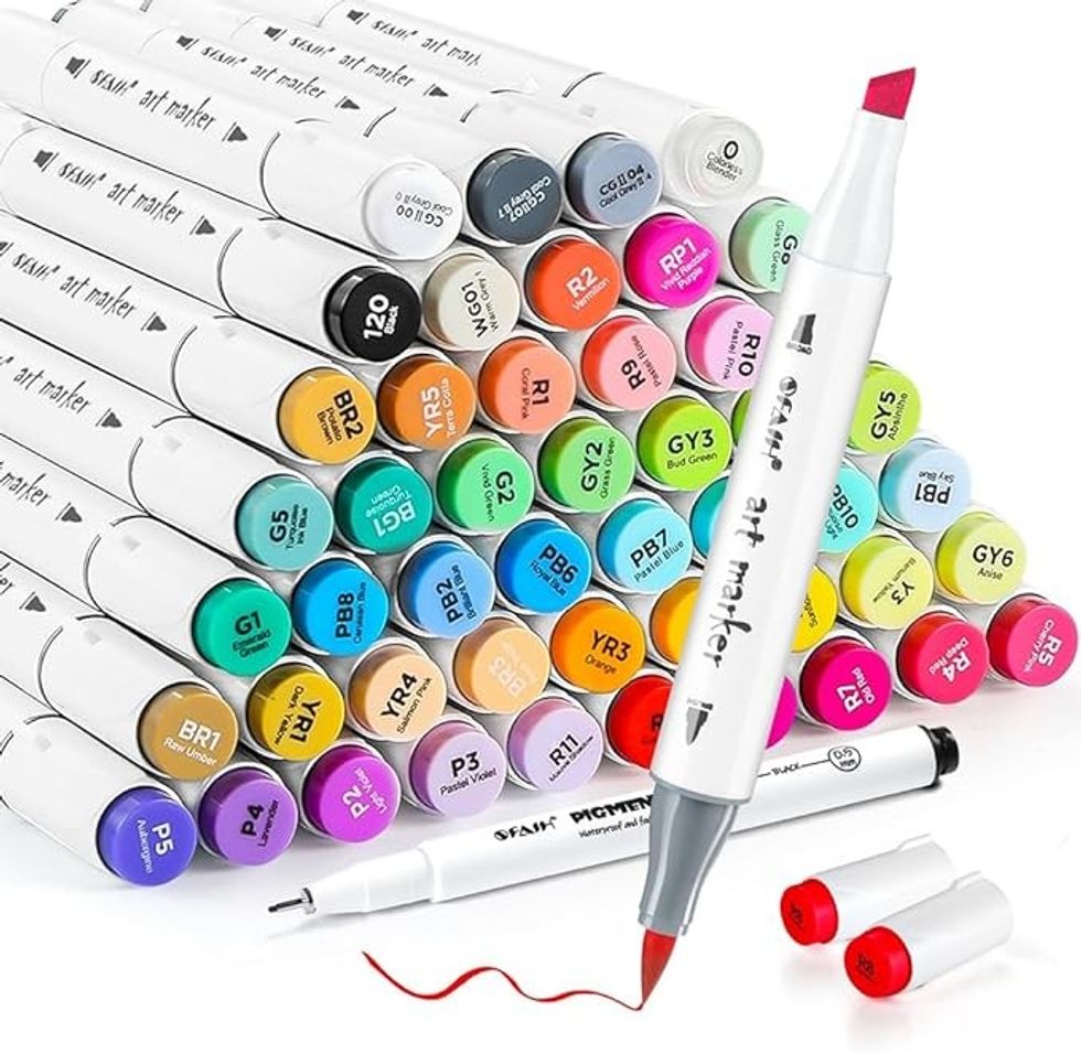 SFAIH Brush Tip Alcohol Markers Set
