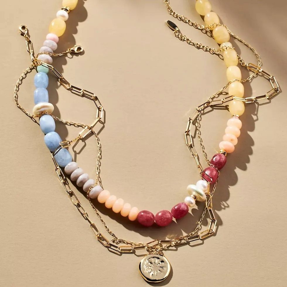 Shades of Sea Triple-Layer Necklace