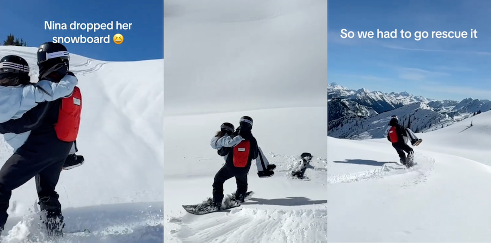 shaun white nina dobrev snowboarding