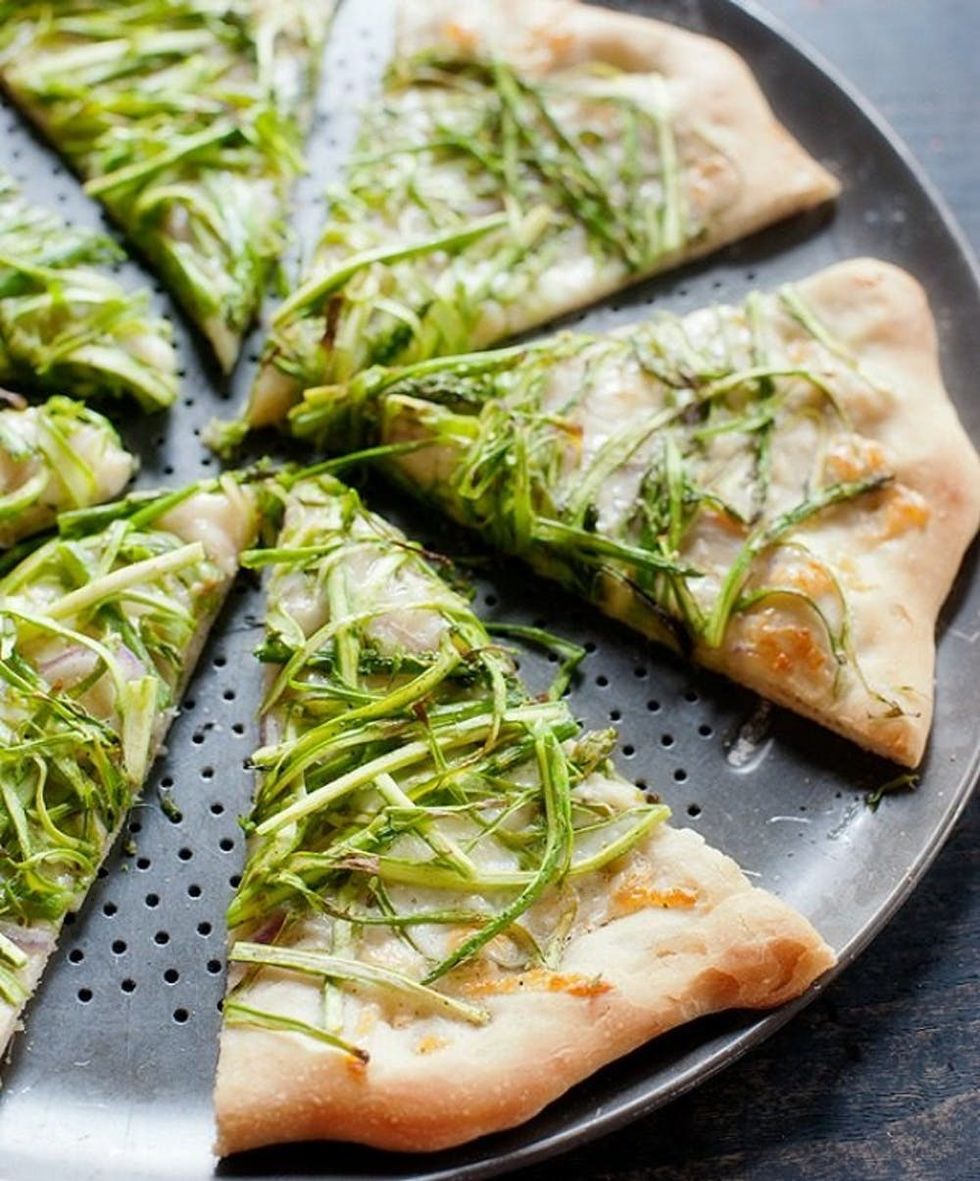 Shaved Asparagus Pizza