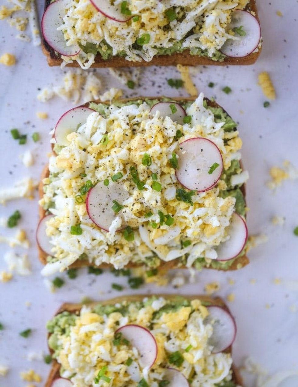Shaved-Egg Avocado Toast