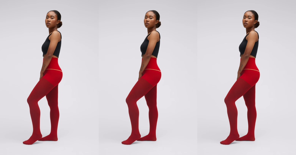 sheertex red tights