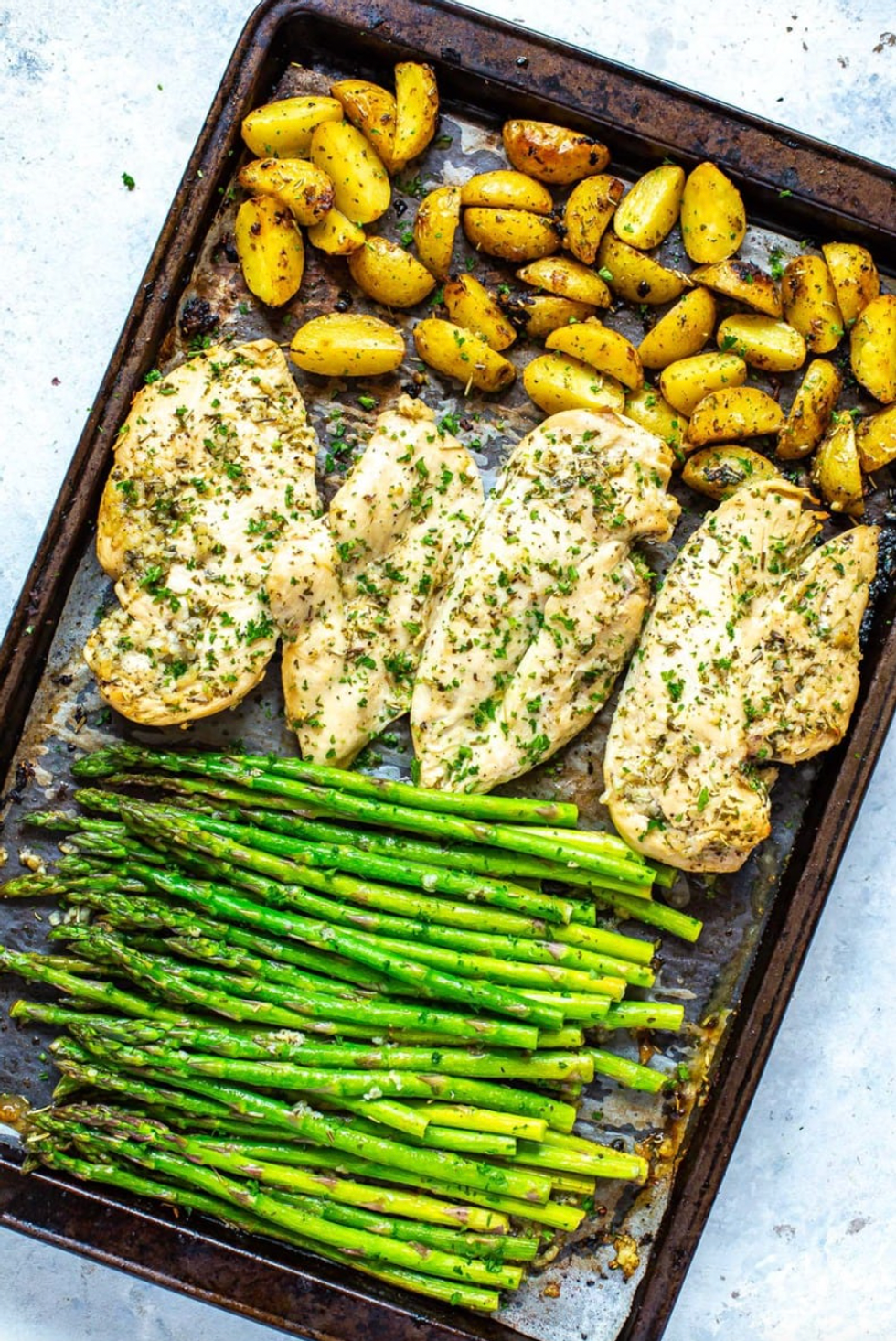 Sheet Pan Chicken and Asparagus recipe