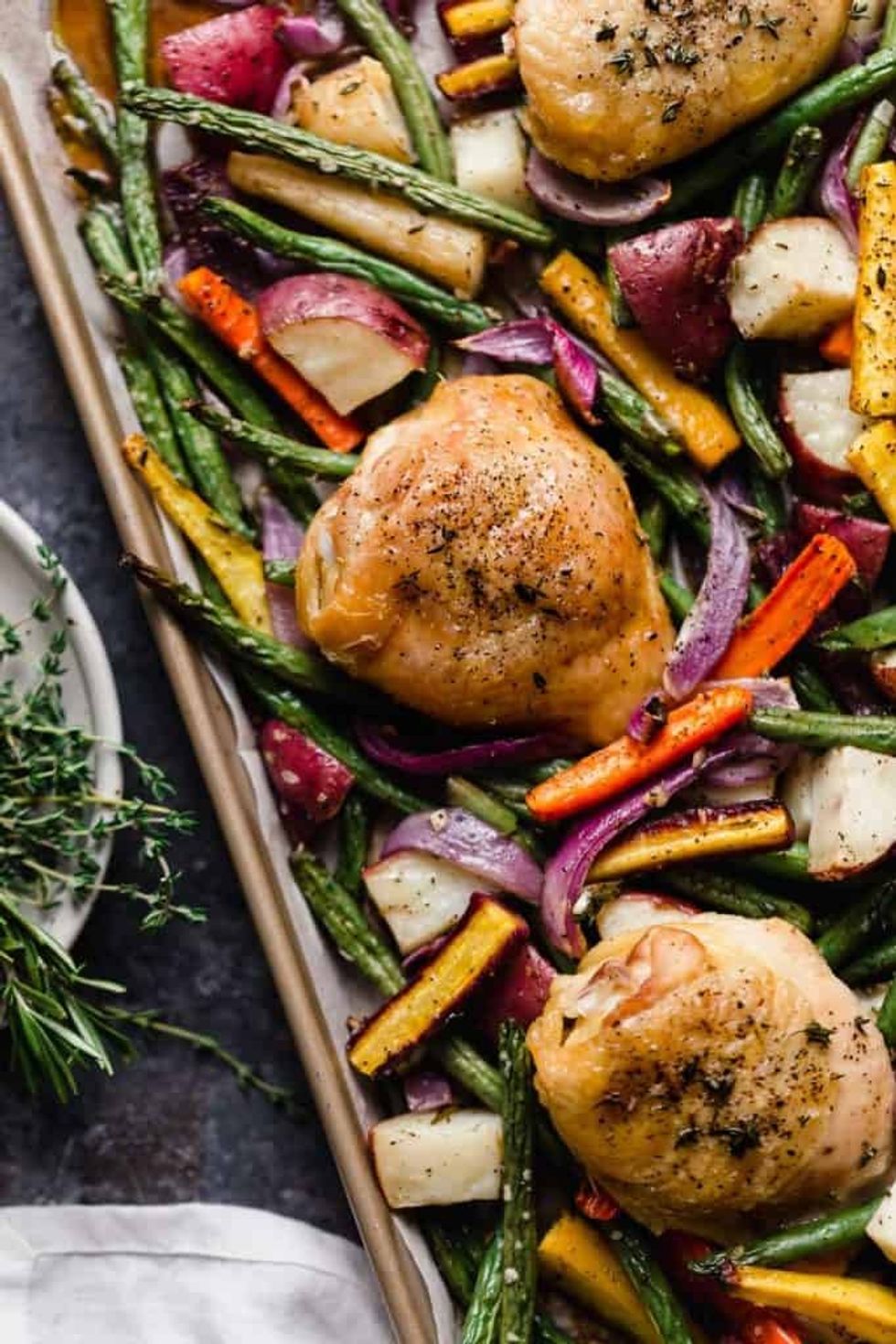 Sheet Pan Chicken And Veggies