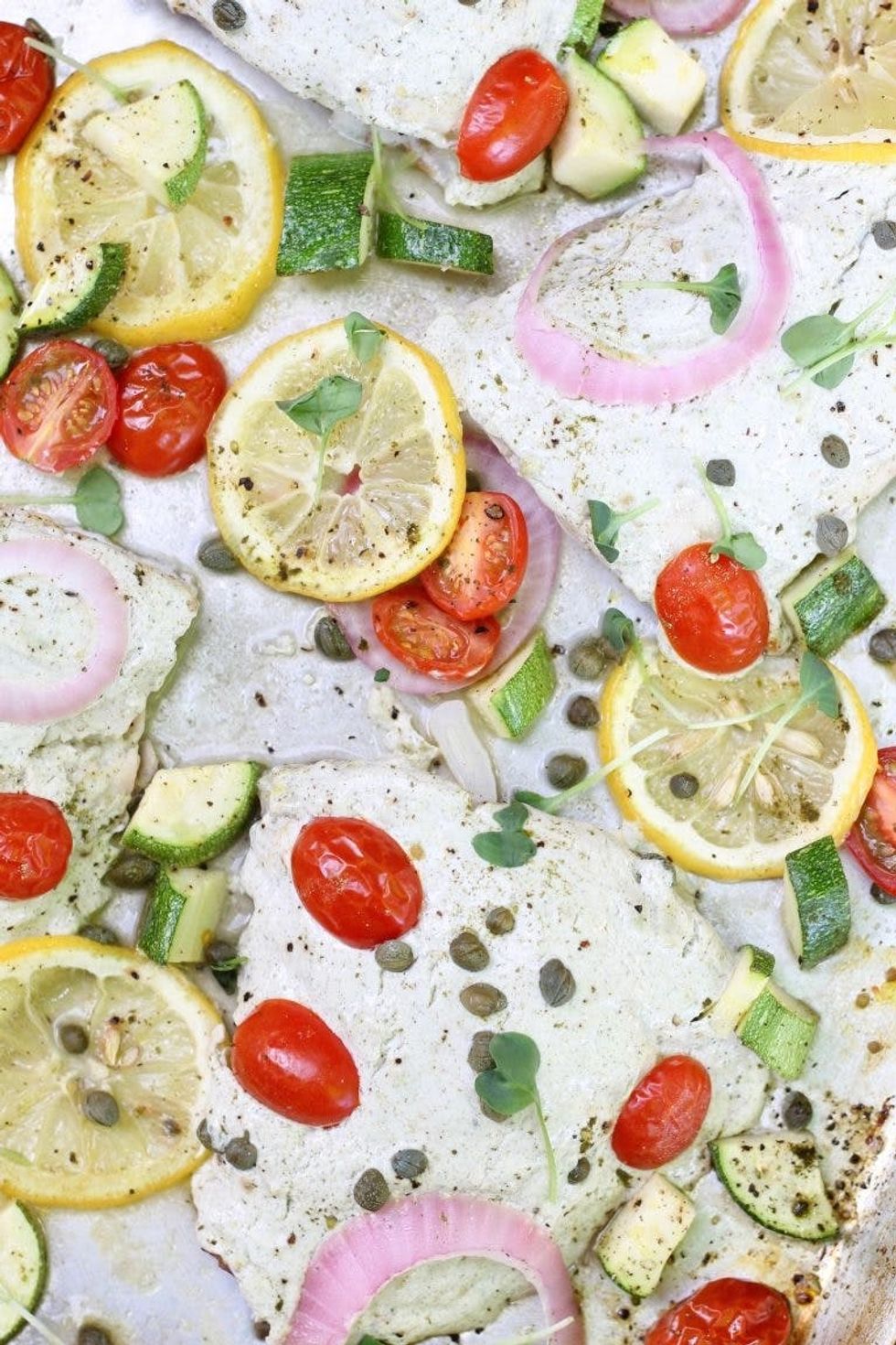 Sheet Pan Mediterranean Snapper