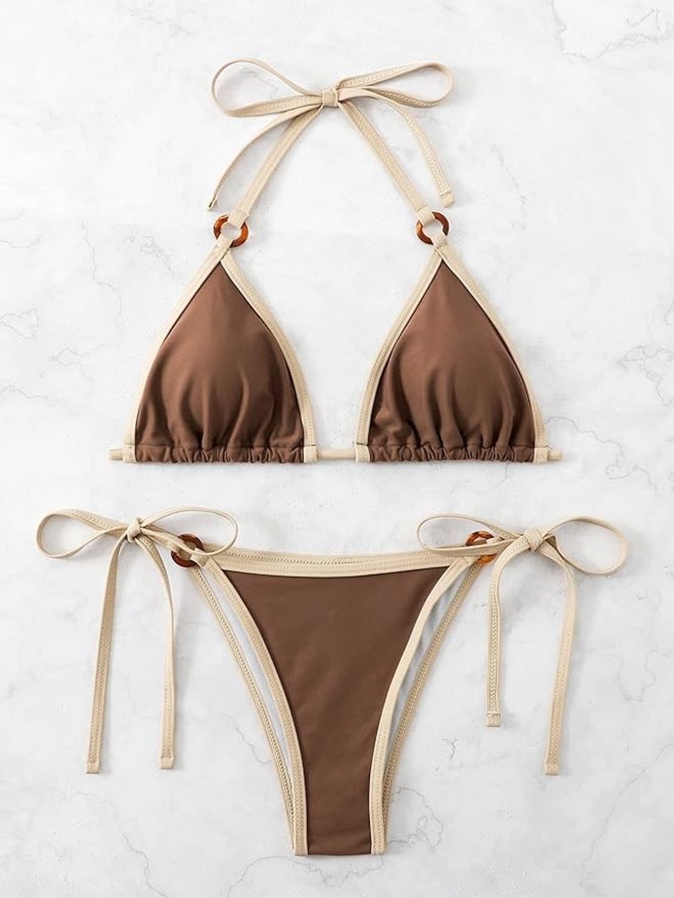 Shenhe Ring Triangle Tie Bikini