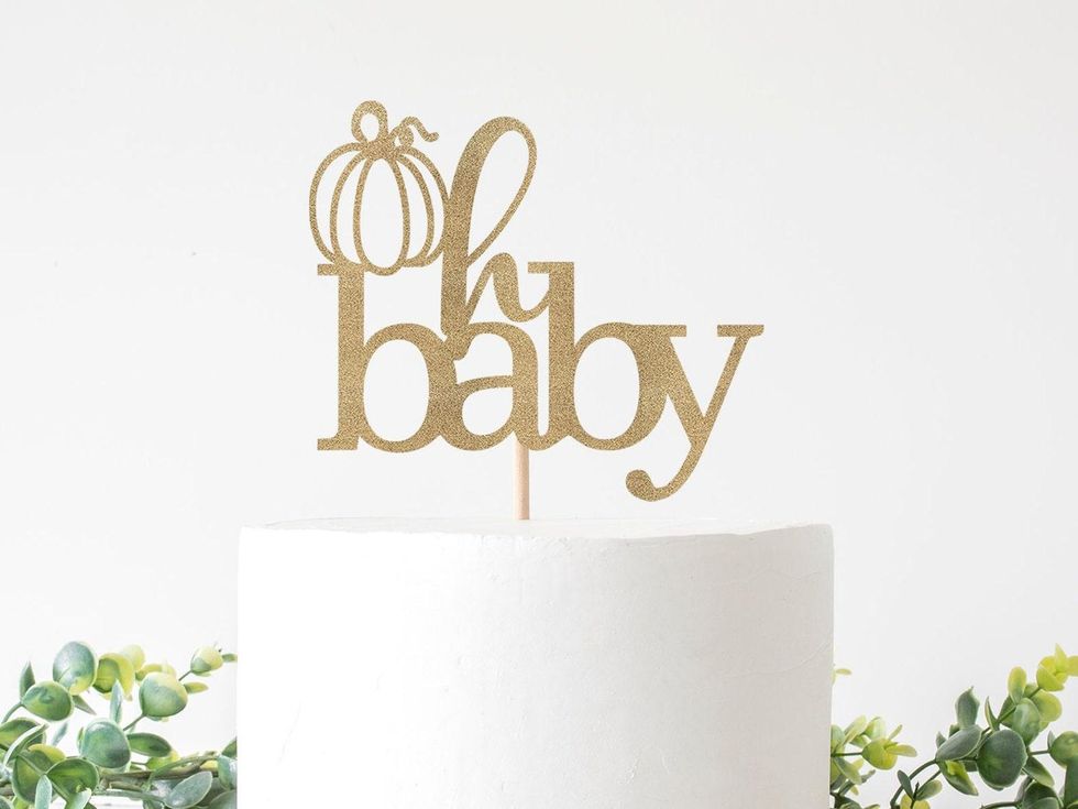 shoppaperandparties Glitter Cake Topper