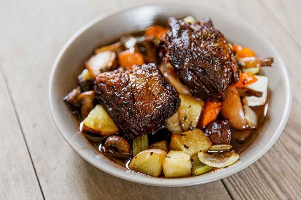 short ribs with a wine sauce