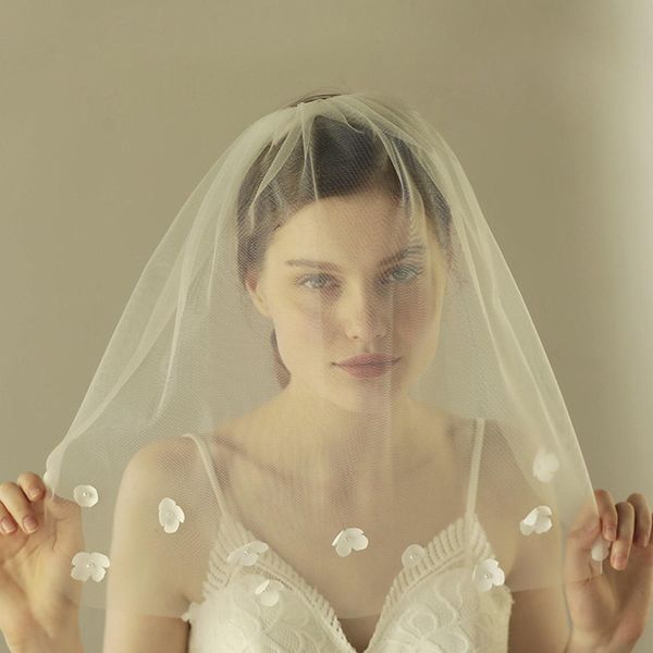 short wedding veil