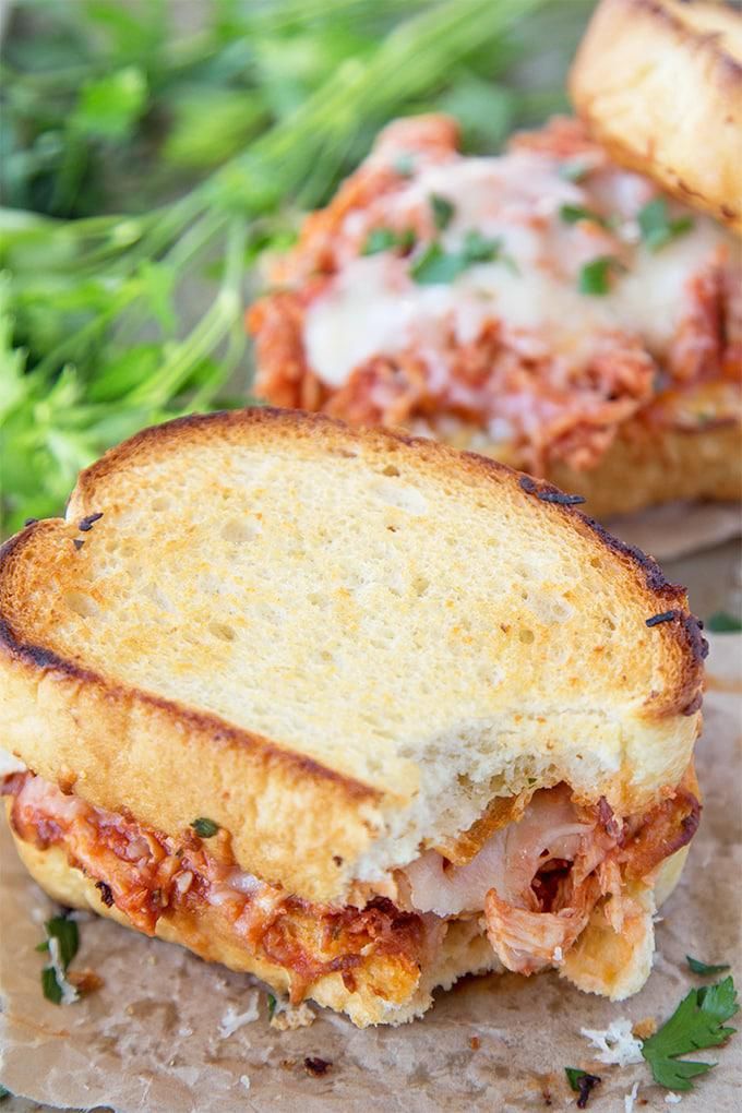 Shredded Chicken Parmesan Sandwich Rotisserie Chicken Recipes