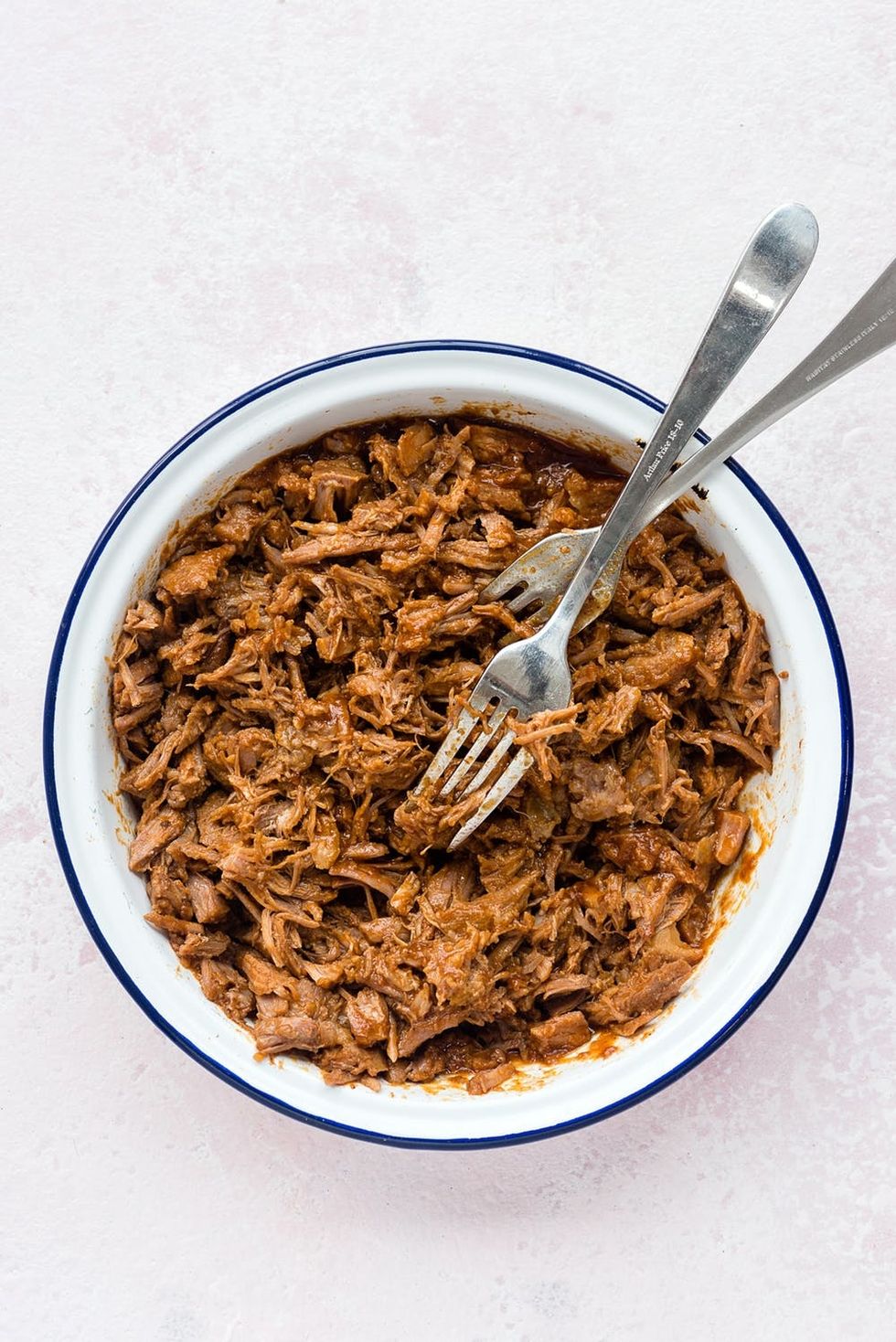Shredding the pulled pork