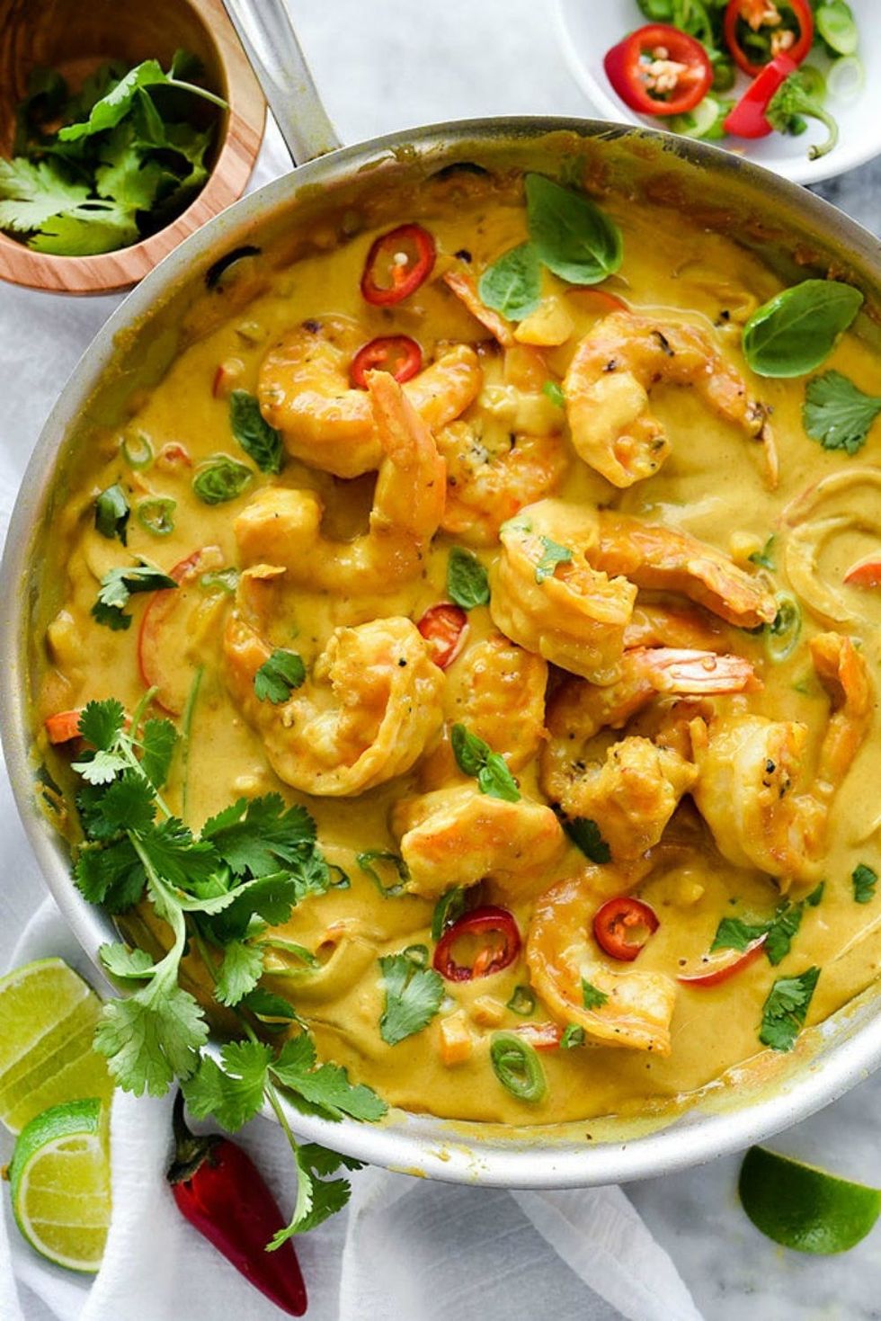 Shrimp in Thai Coconut Sauce