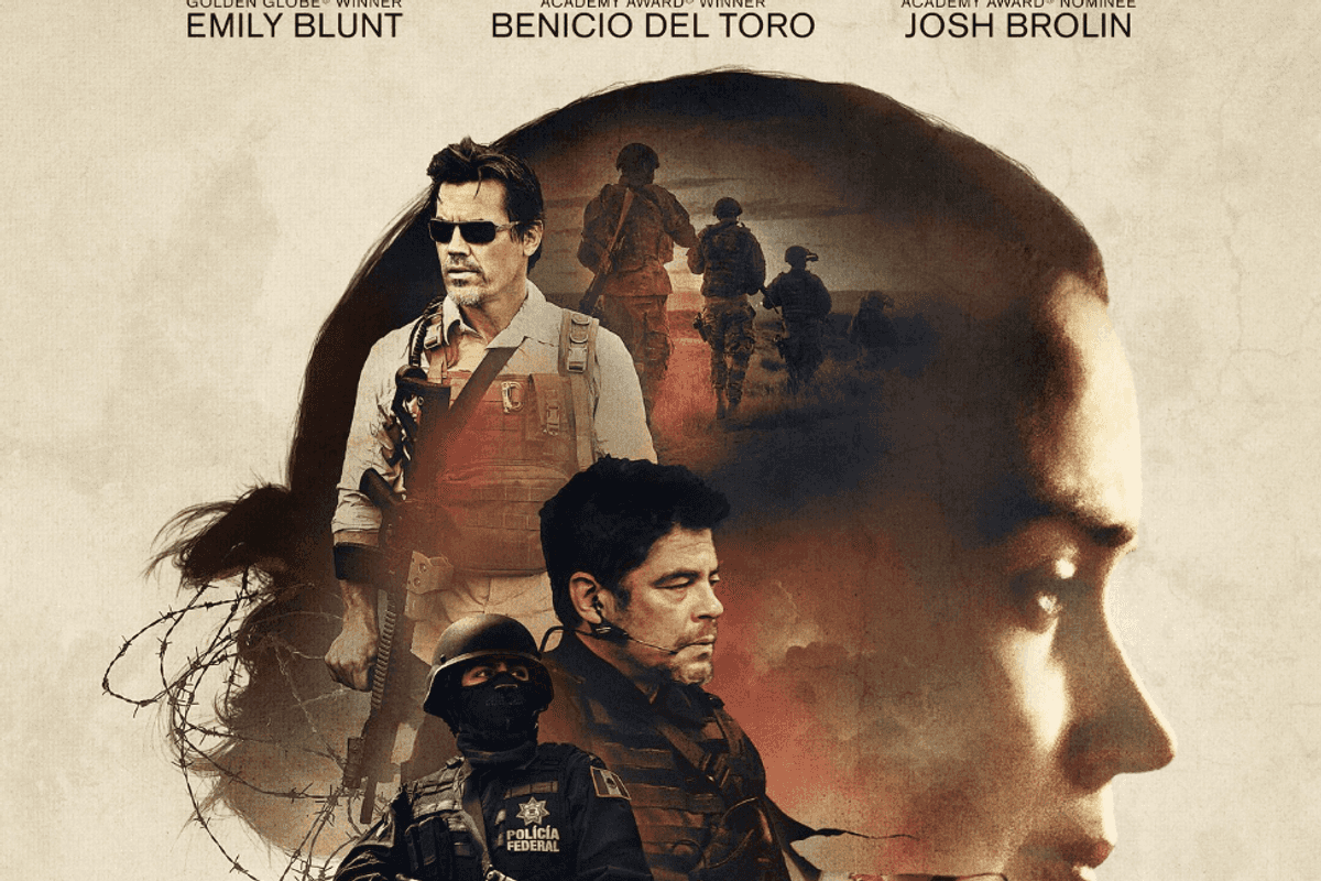 Sicario movie Starring Emily Blunt, Josh Brolin, and Benicio del Toro