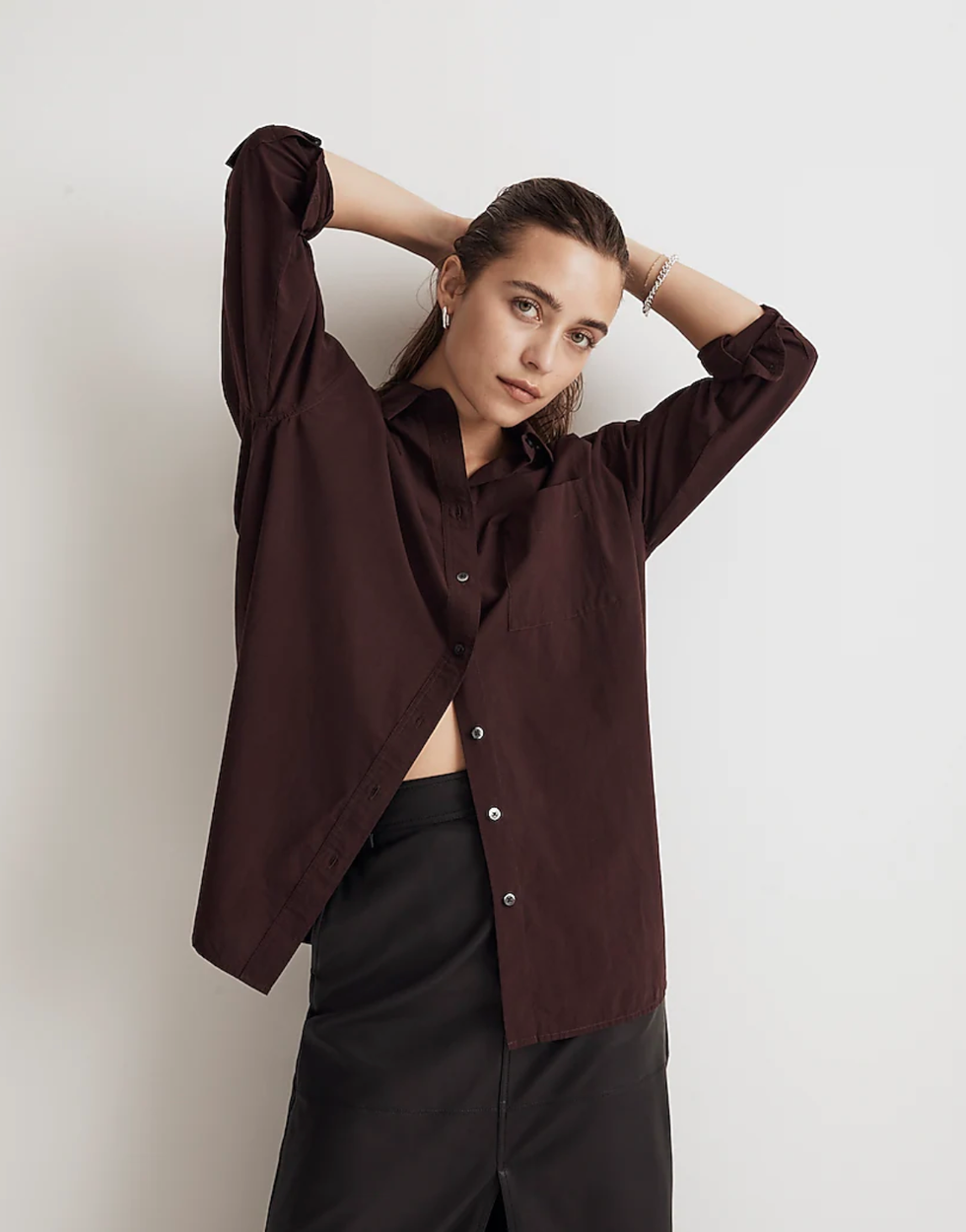Signature Poplin Oversized Shirt