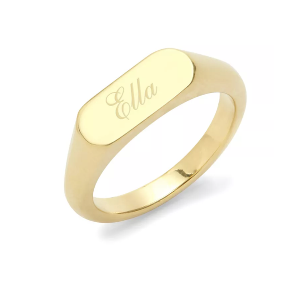 signed ring with name on it