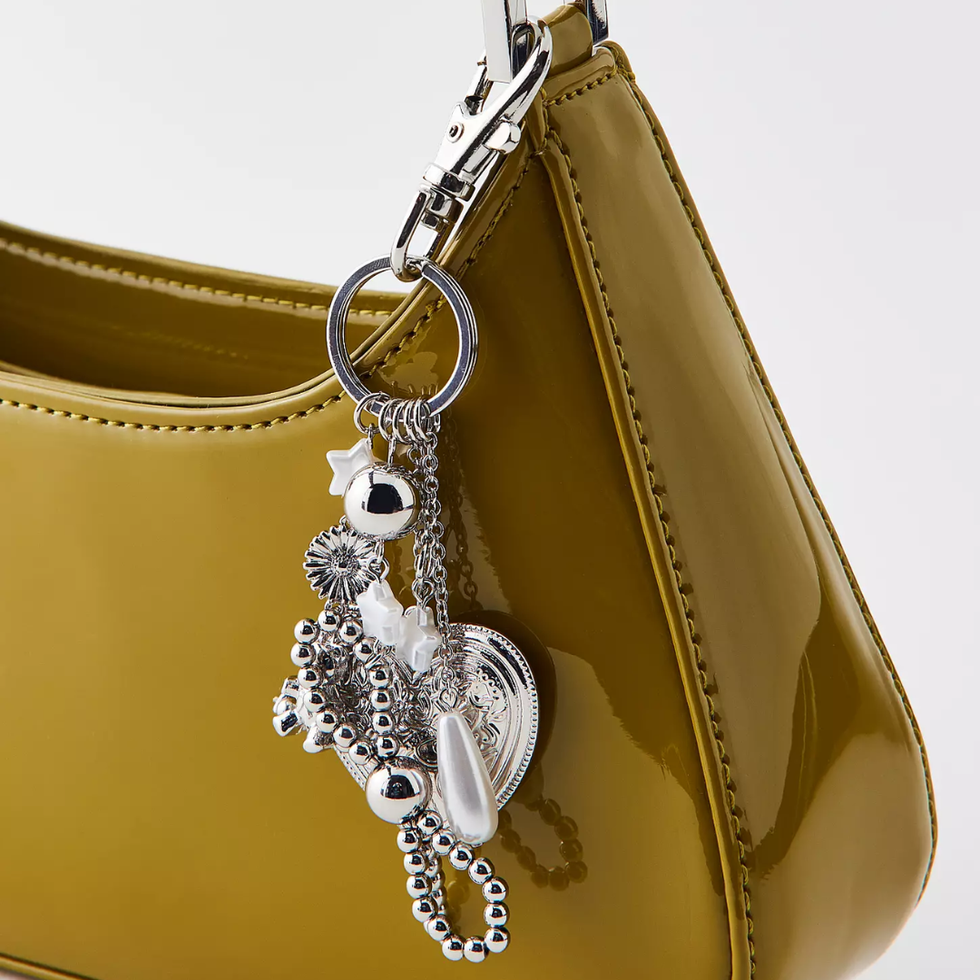 Silence + Noise Bow Charm Dangle Keychain