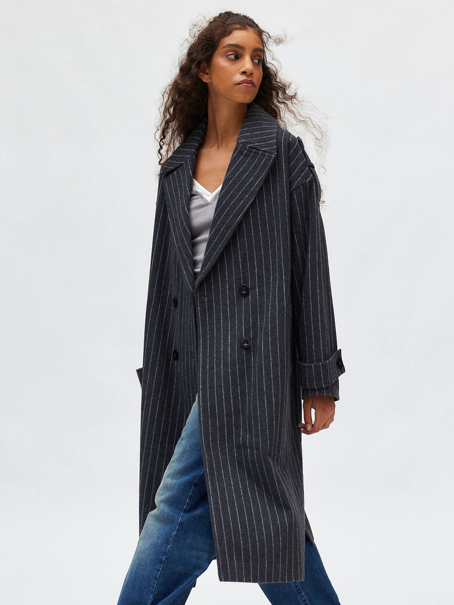 Silence + Noise Quinn Slouchy Overcoat