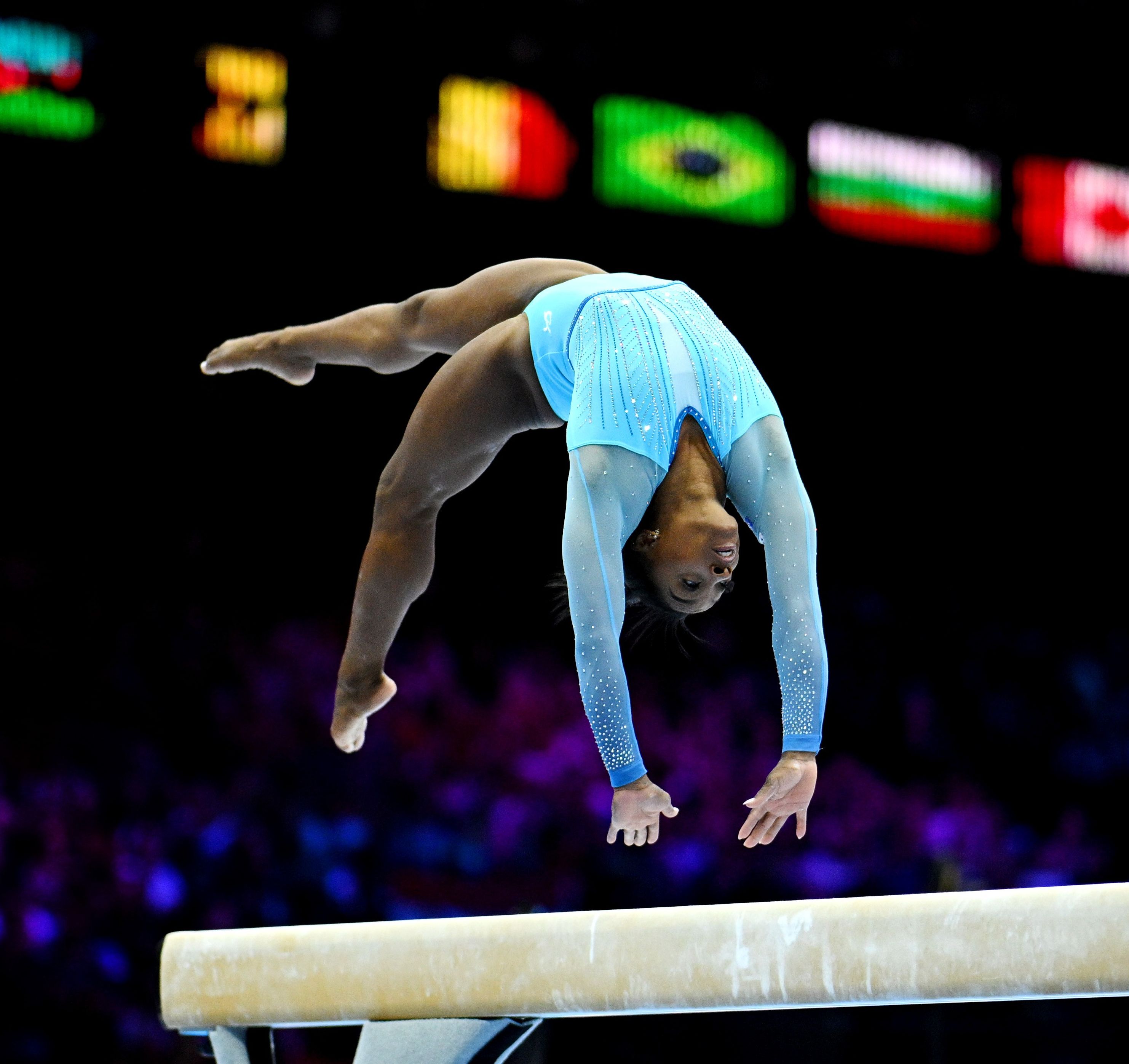 simone biles at the 2023 worlds championships