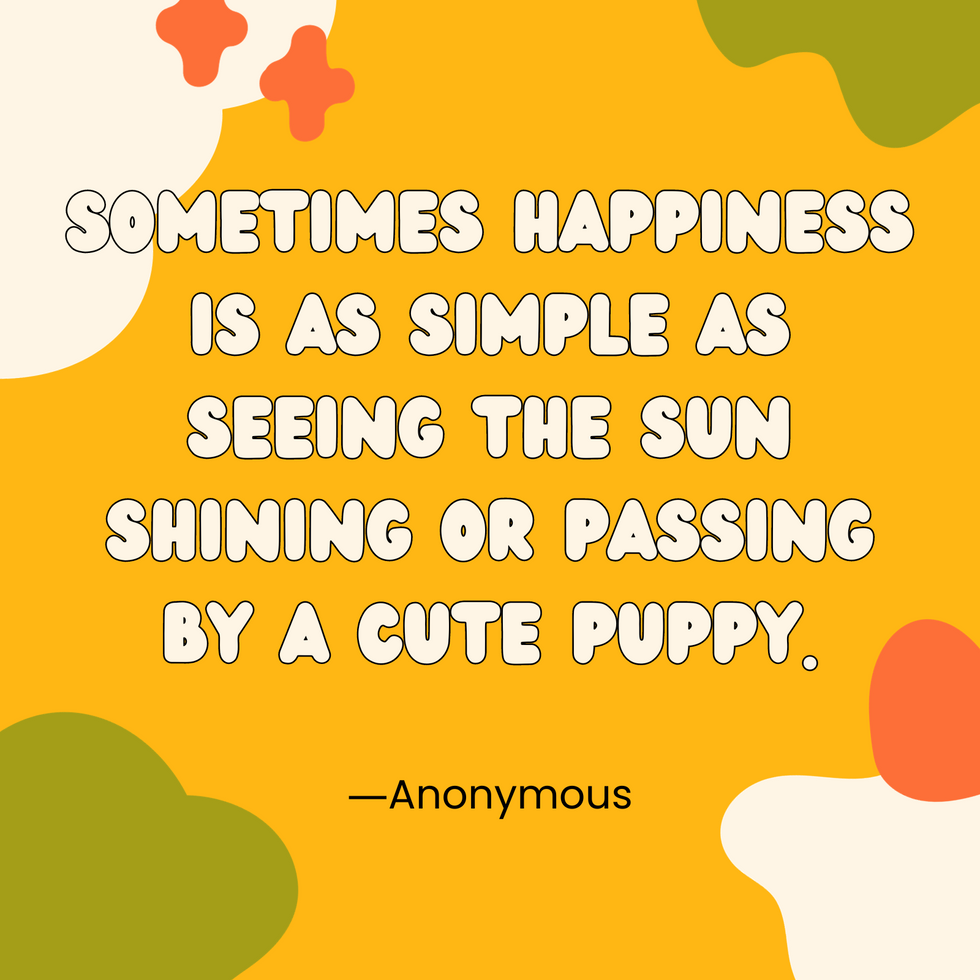 Simple happiness quote