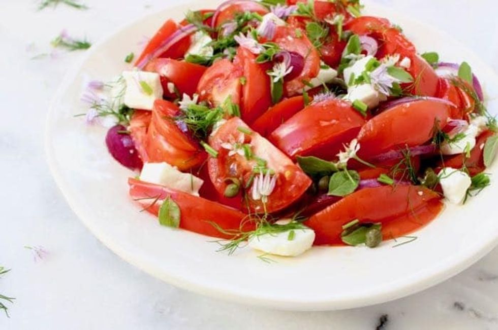 simple Italian tomato salad