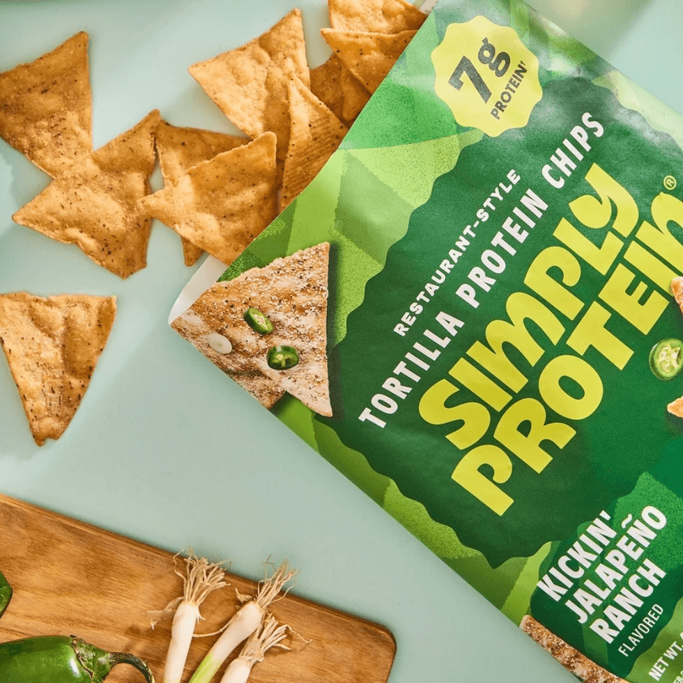 SimplyProtein Kickin\u2019 Jalapeno Ranch Chips