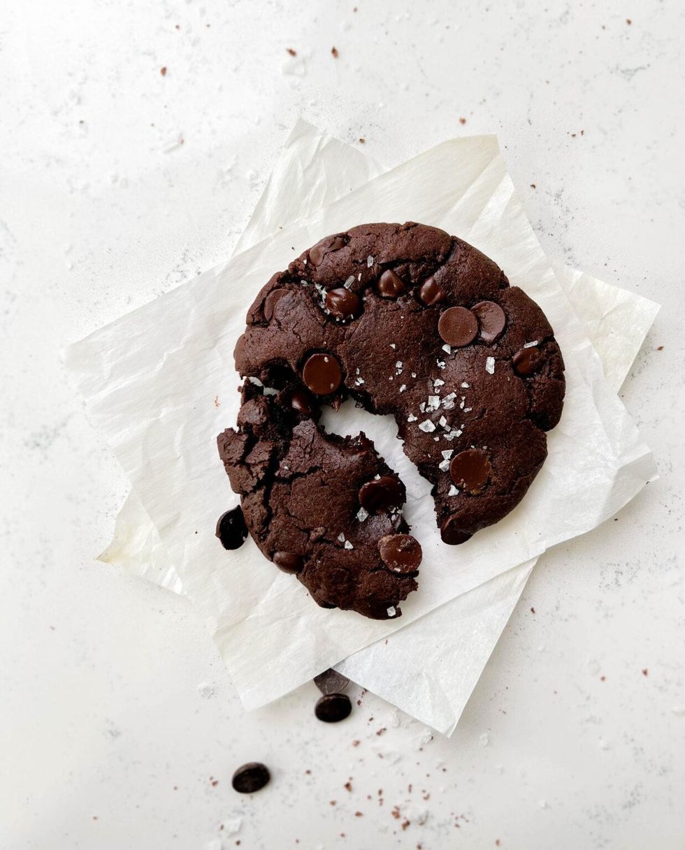 Single-Serve Double Chocolate Chip Cookie