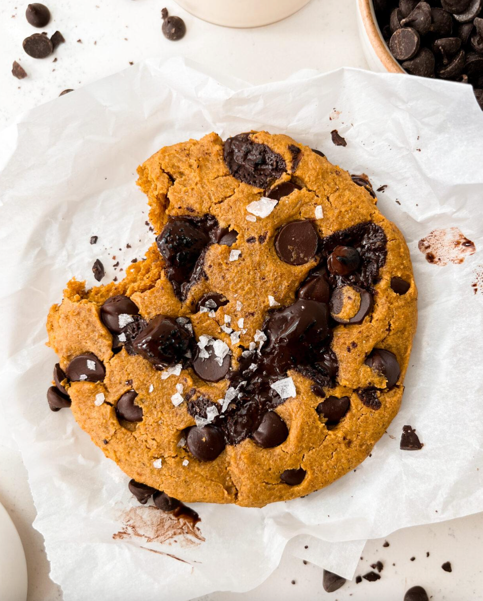 Single-Serve Pumpkin Chocolate Chip Cookie