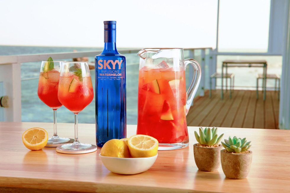 skyy vodka champagne cocktail