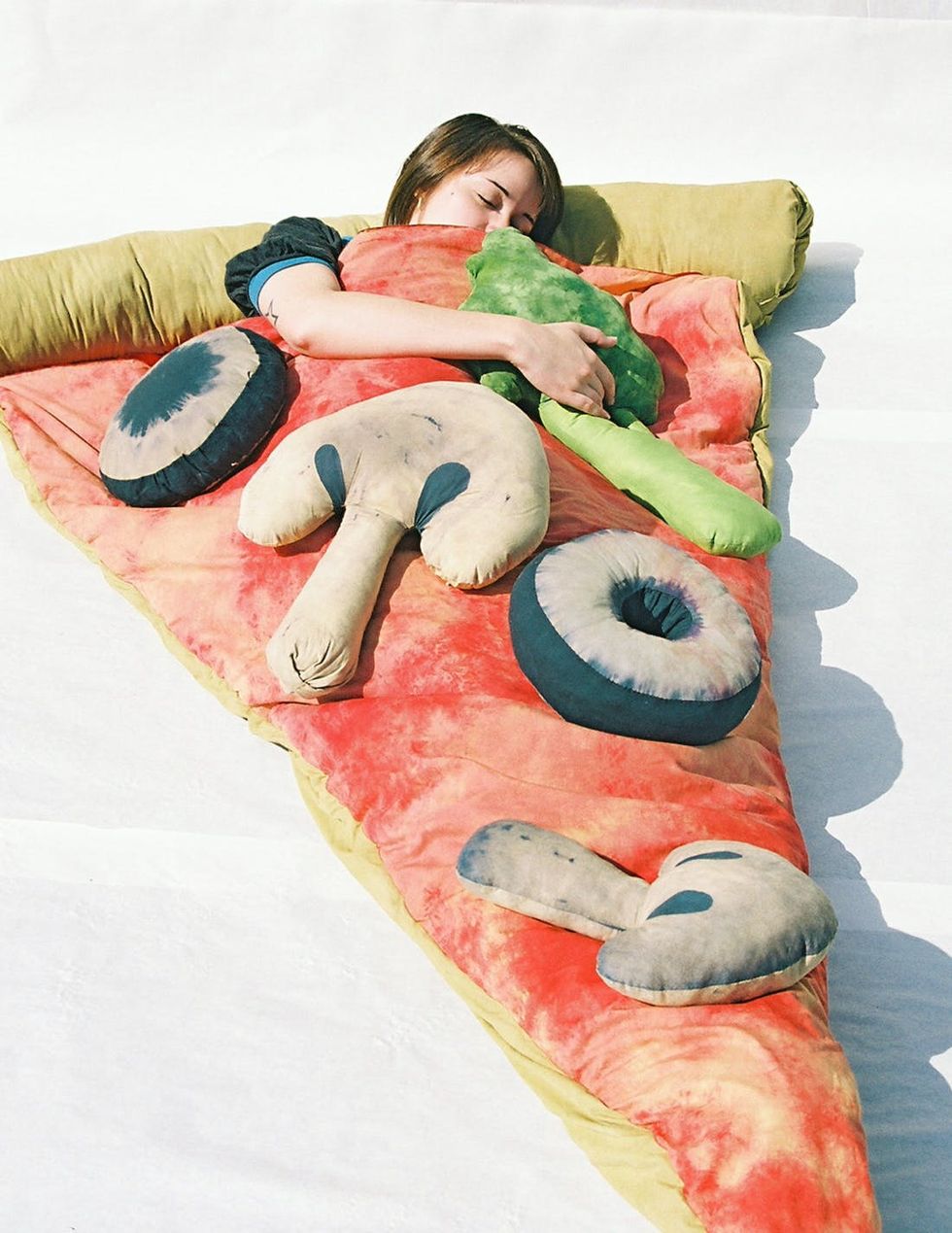 Slice of Pizza Sleeping Bag White Elephant Gift Idea