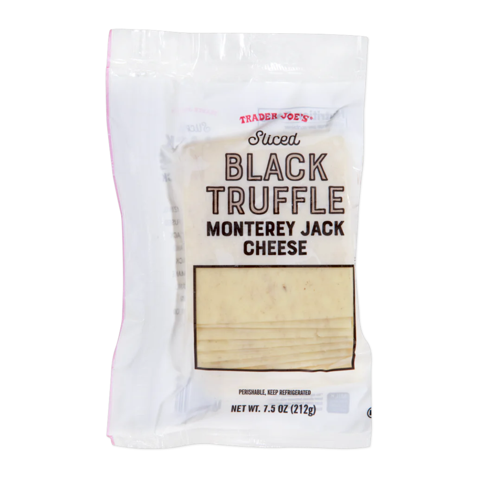 Sliced Black Truffle Monterey Jack Cheese