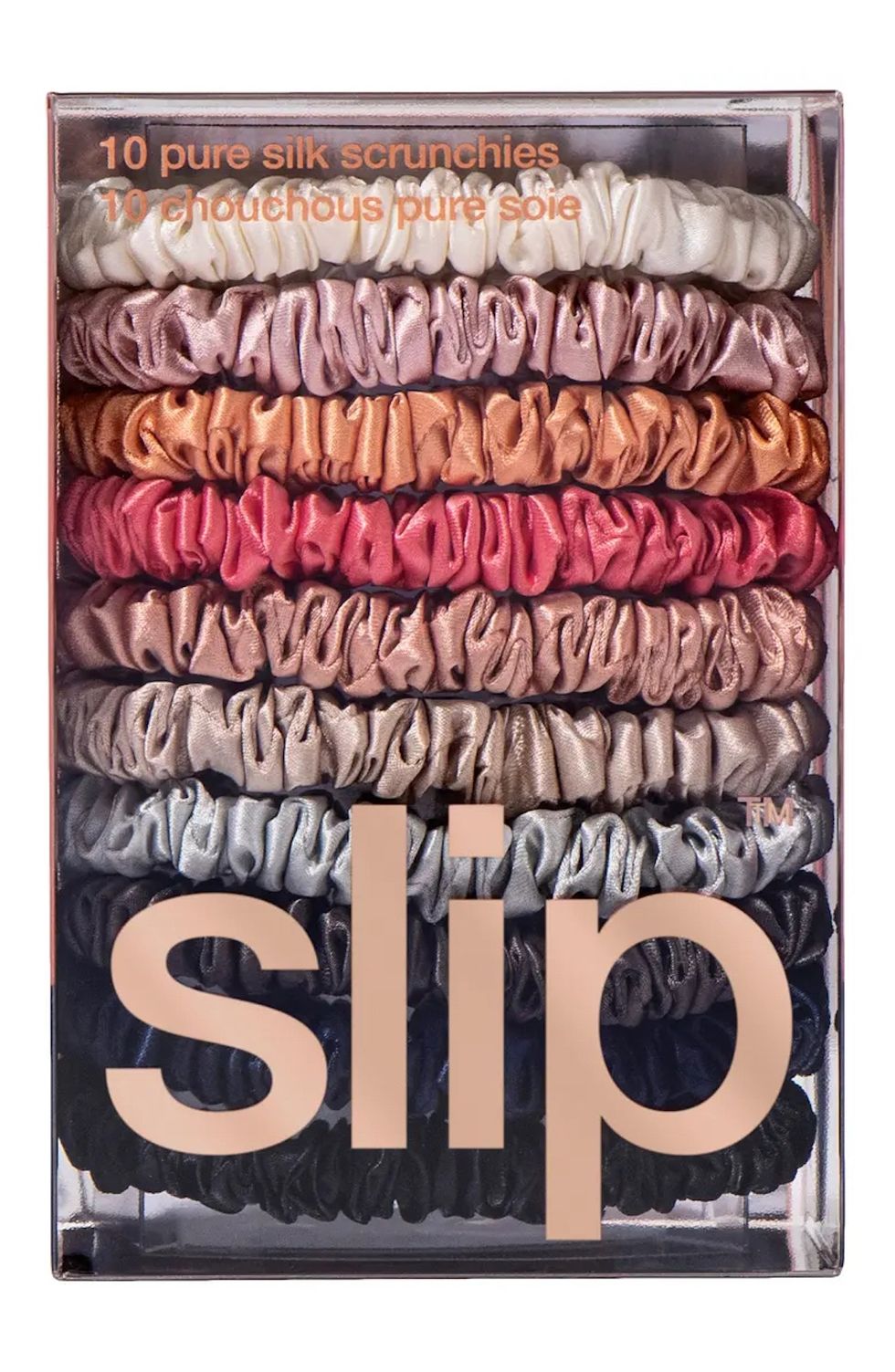 SLIP Pure Silk 10-Pack Skinny Scrunchies $65 Value