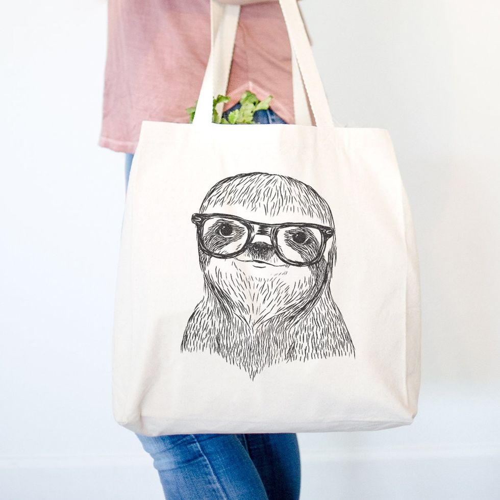 Sloth Face Tote Bag