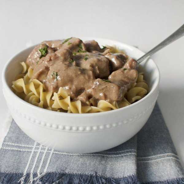 Slow Cooker Beef Stroganoff