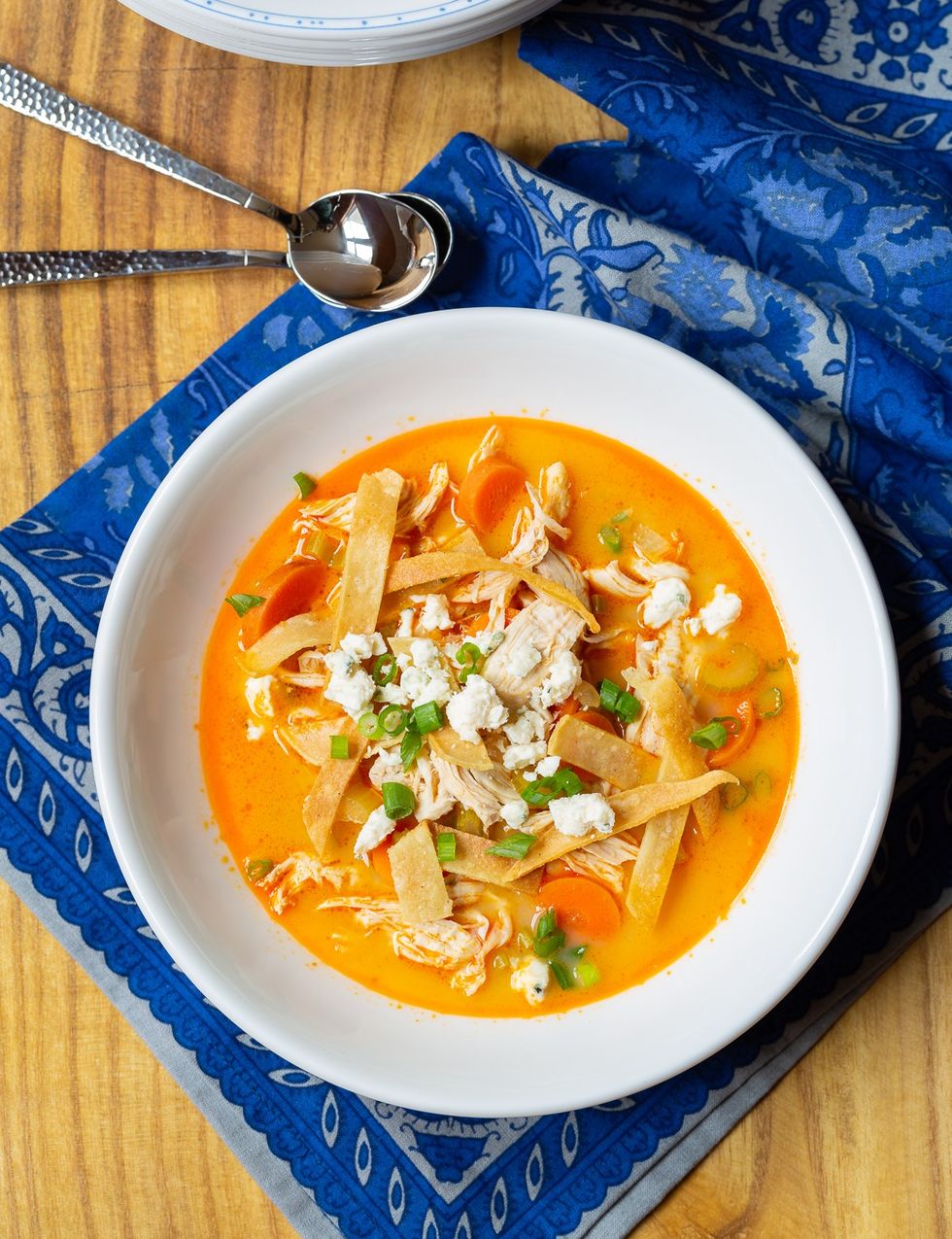 Slow Cooker Buffalo Chicken Soup