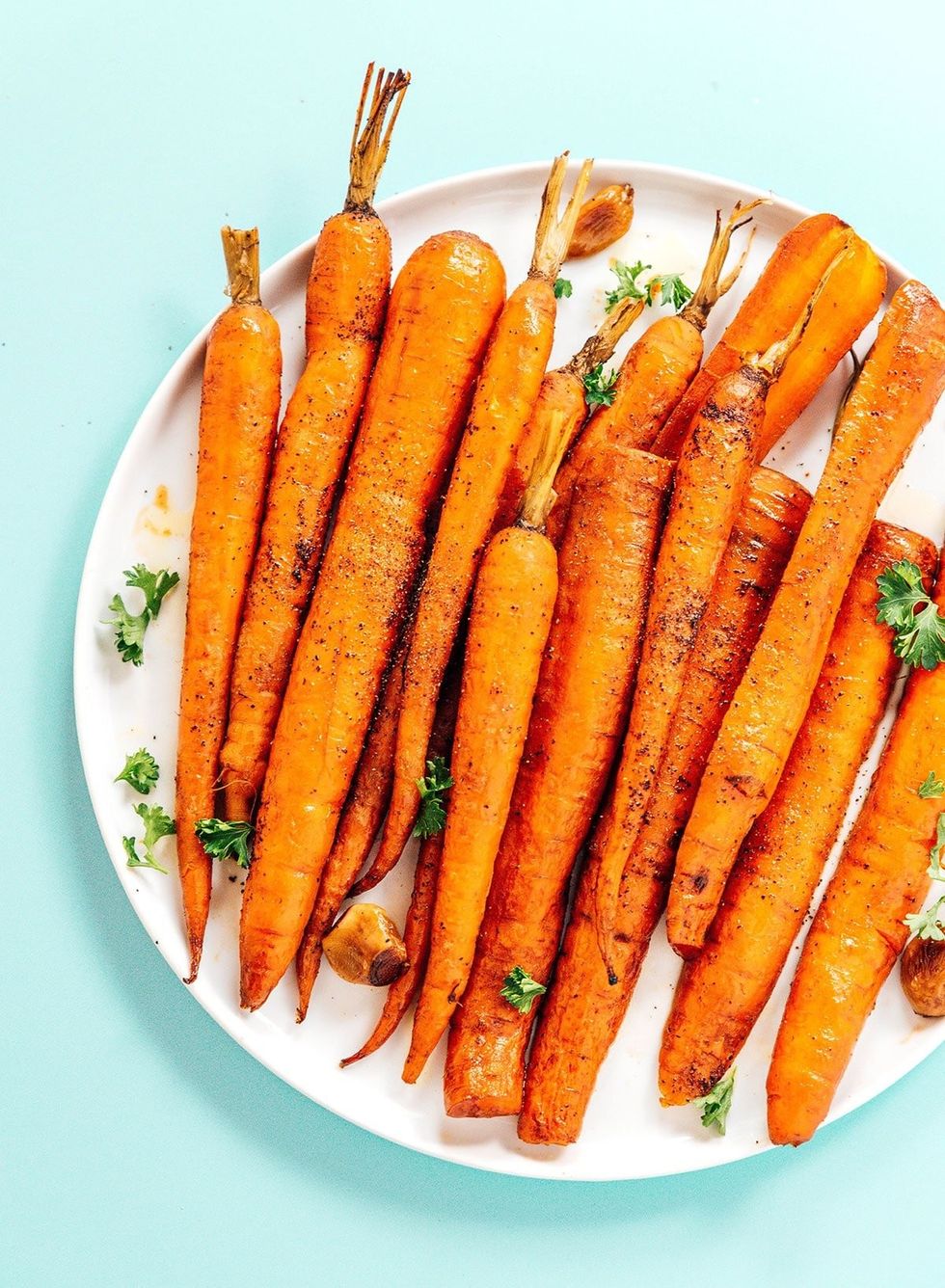 Slow-Cooker Carrots with Garlic Glaze