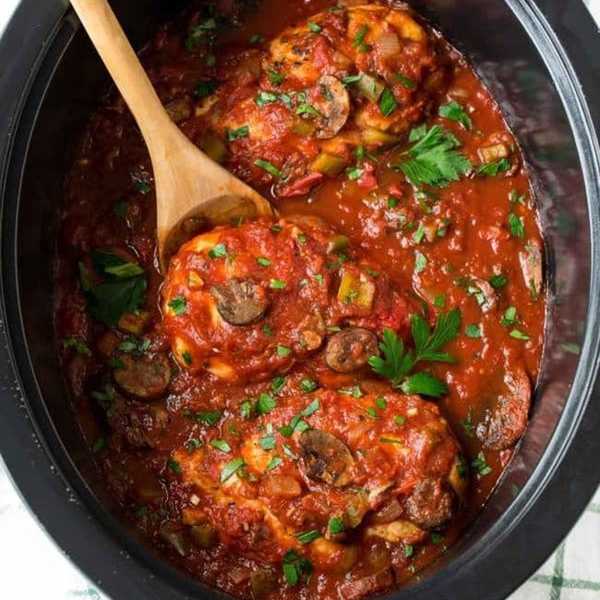 Slow Cooker Chicken Cacciatore Healthy Crockpot Recipes