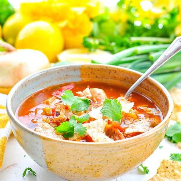 Slow Cooker Chicken Tortilla Soup