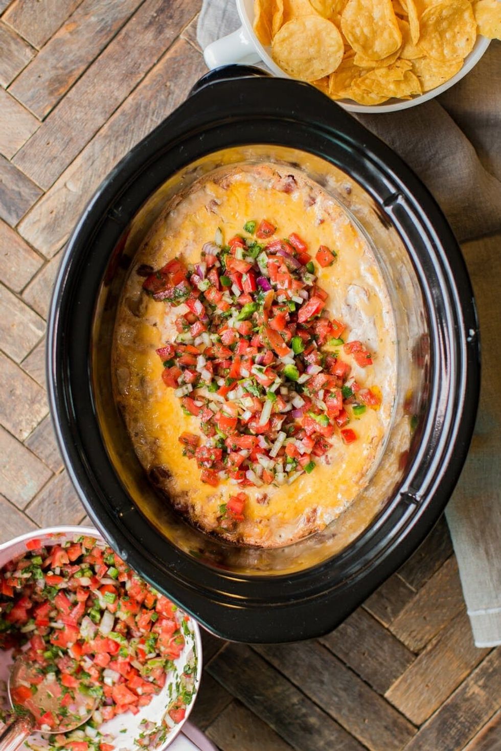 Slow Cooker Creamy Ranch Bean Dip
