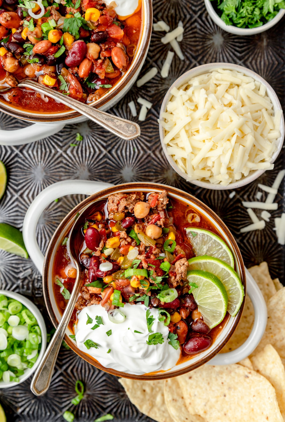 Slow cooker crockpot chili